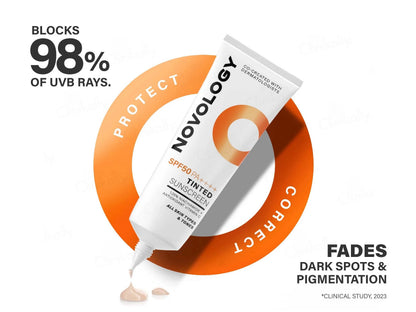 Novology Tinted Sunscreen SPF 50 PA