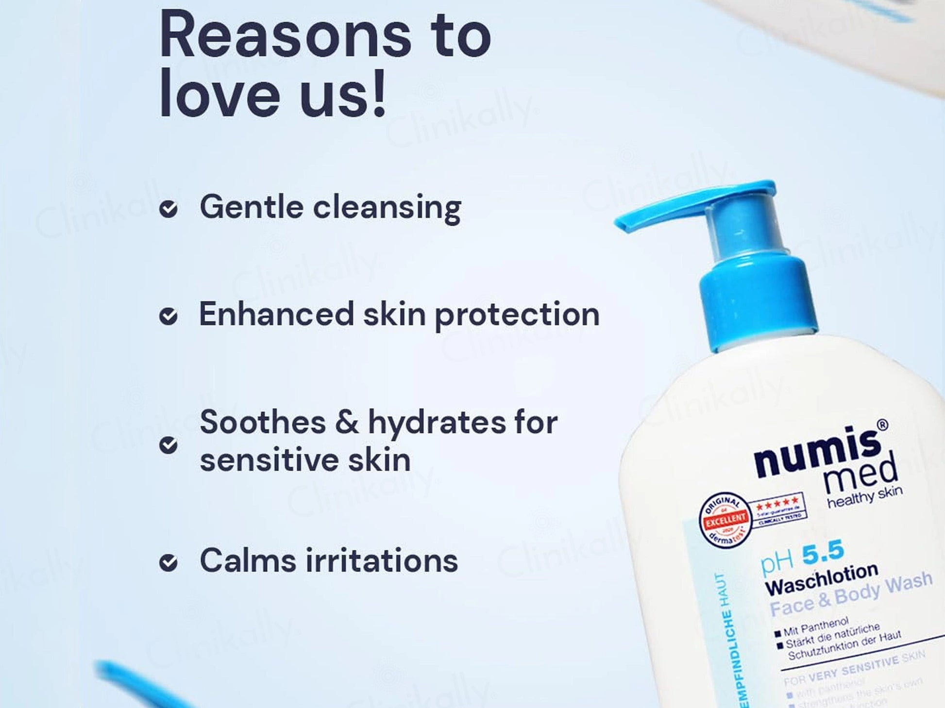 Numis Med pH 5.5 Face and  Body Wash For Very Sensitive Skin