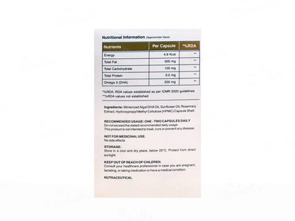 Nusaude Veg Omega 3 Nutraceutical Liquid Filled Capsule