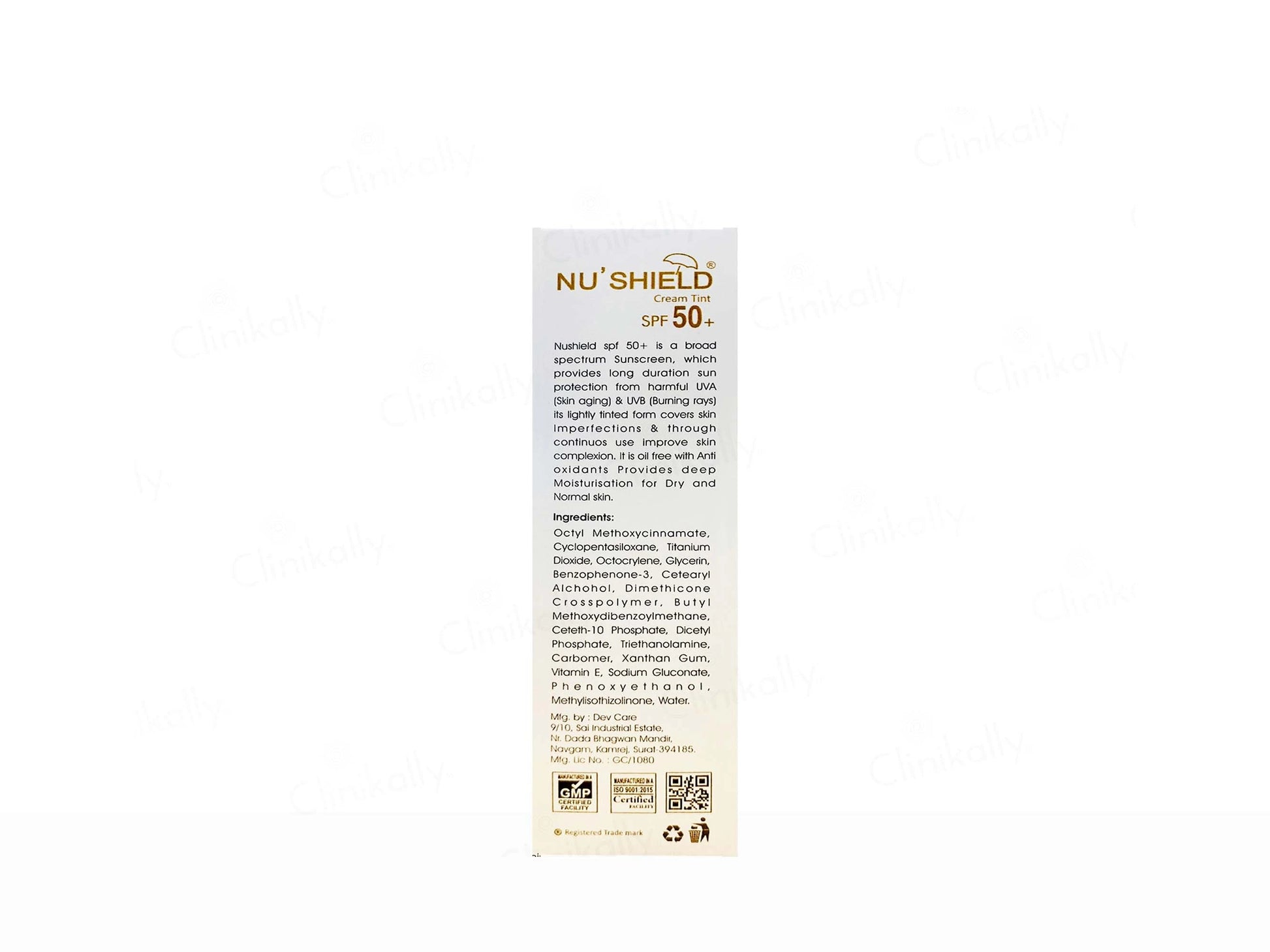 Nushield Cream Tint Sunscreen SPF 50