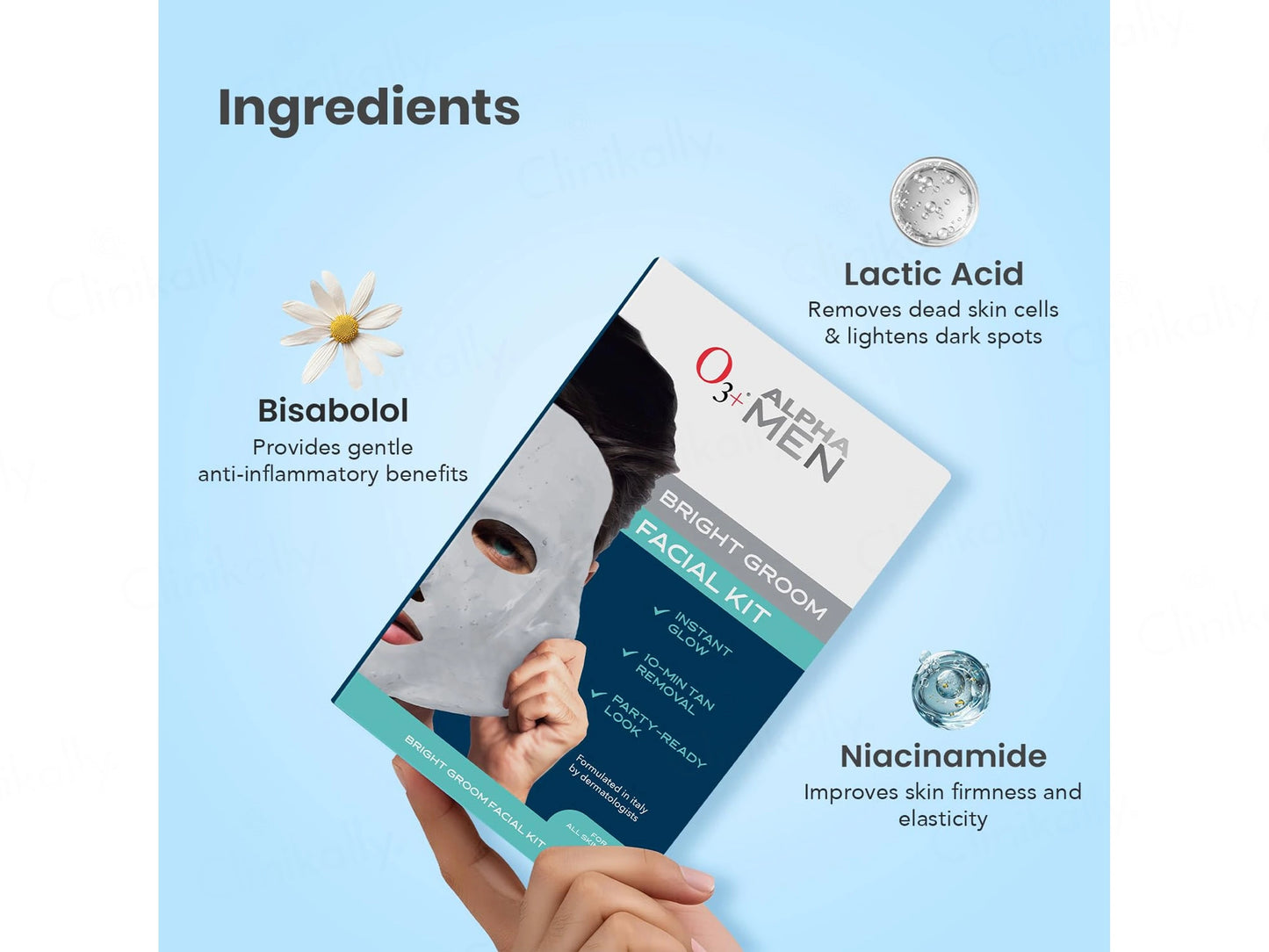 O3 Alpha Men Bright Groom Facial Kit