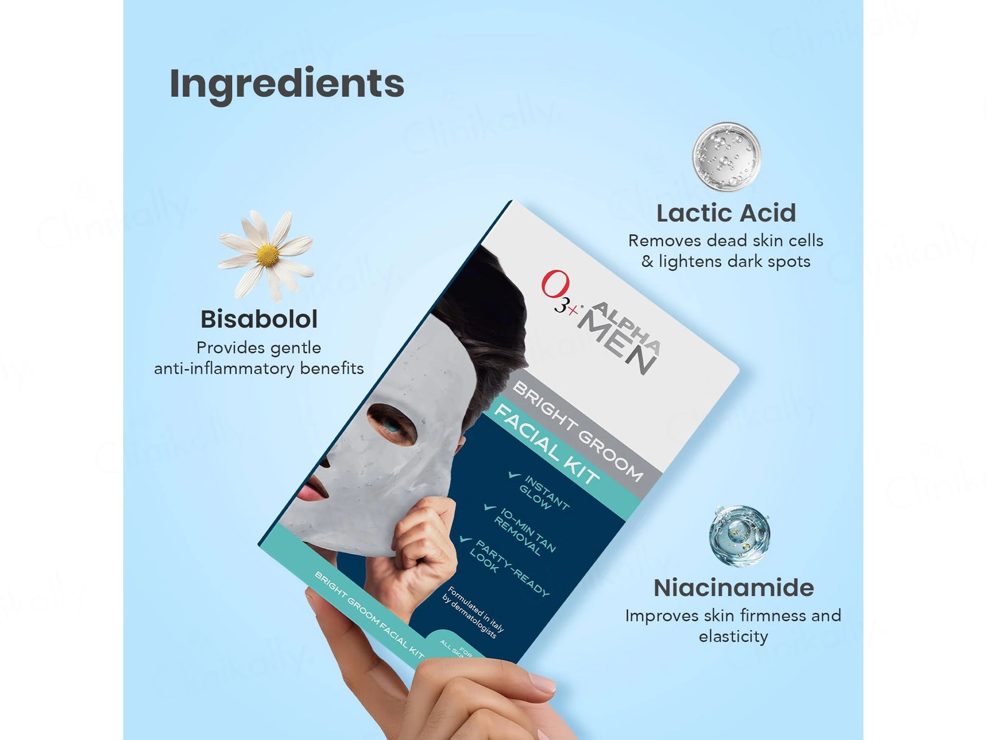 O3 Alpha Men Bright Groom Facial Kit