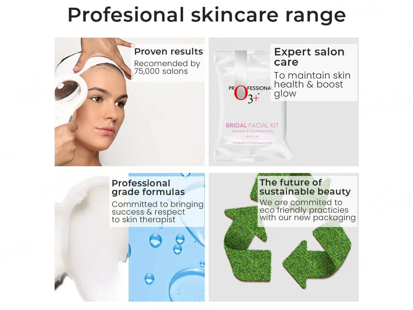 O3 Bridal Radiant and  Glowing Skin Single Use Facial Kit