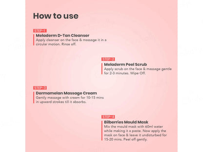 O3 D-Tan Single Use Facial Kit