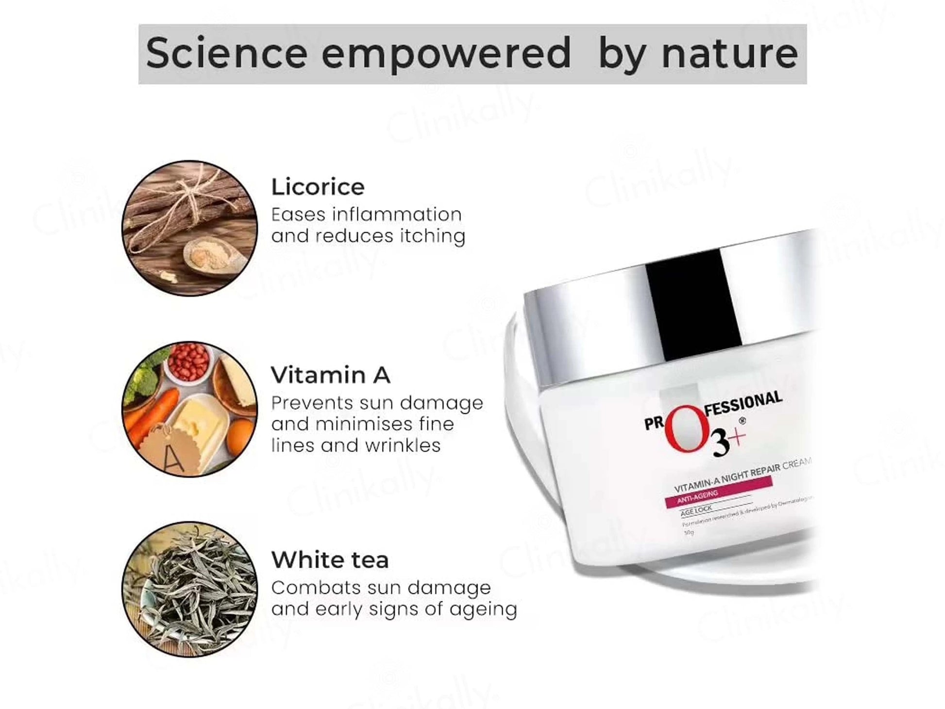 O3 Vitamin-A Night Repair Anti-Ageing Cream