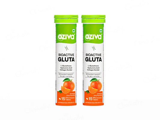 OZiva Bioactive Gluta L-Glutathione Nutraceutical Effervescent Tablet