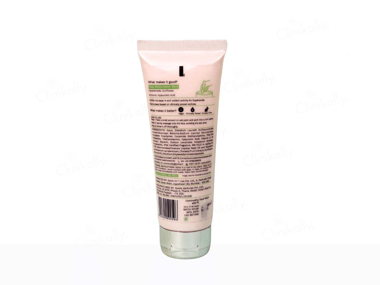 OZiva Bioactive Vitamin E122 Gel Face Wash