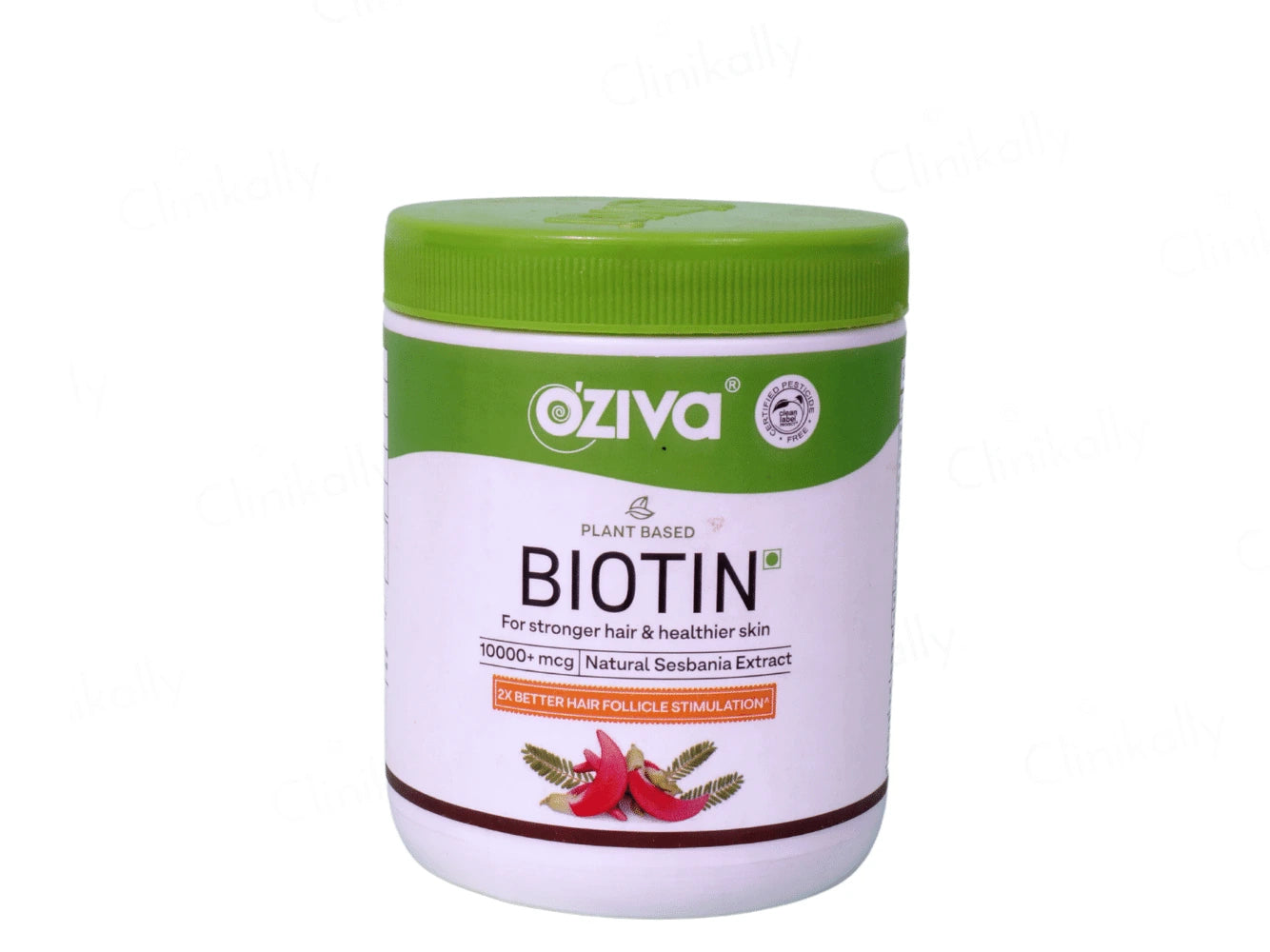 OZiva Biotin 10000 mcg Powder for Stronger Hair and  Healthier Skin