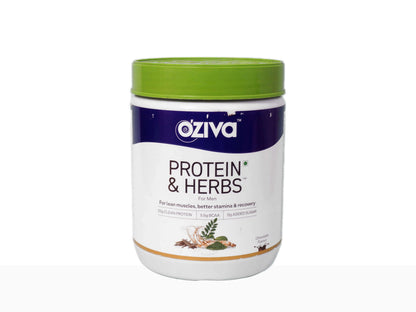 OZiva Protein and  Herbs For Men- Chocolate Flavour