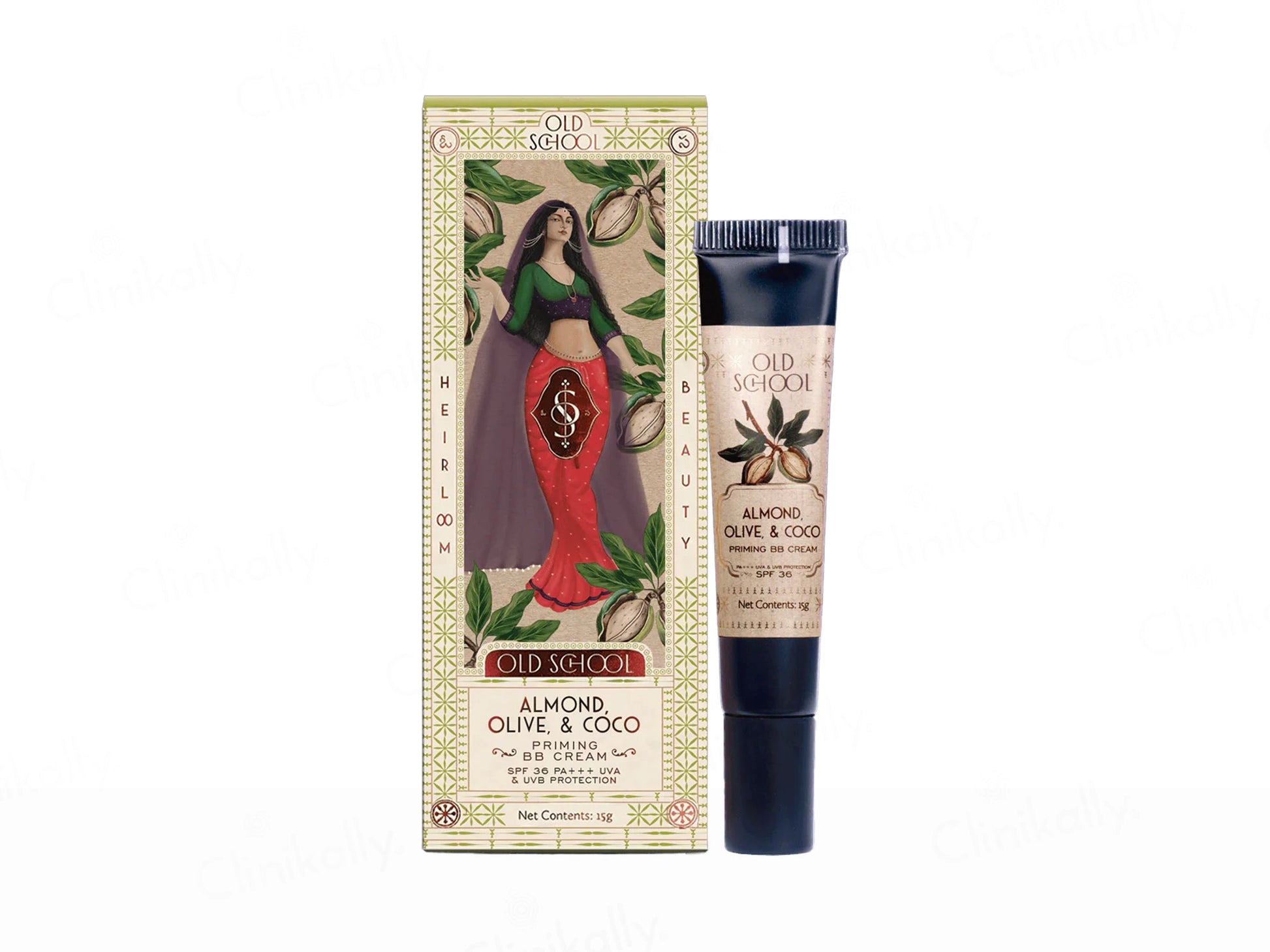 Old School Almond, Olive and  Coco Priming BB Cream SPF 36 PA