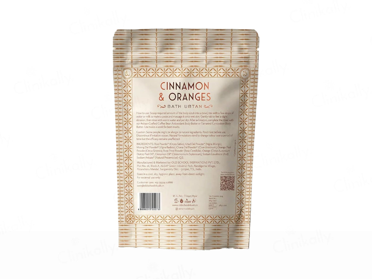 Old School Cinnamon and  Oranges Bath Ubtan