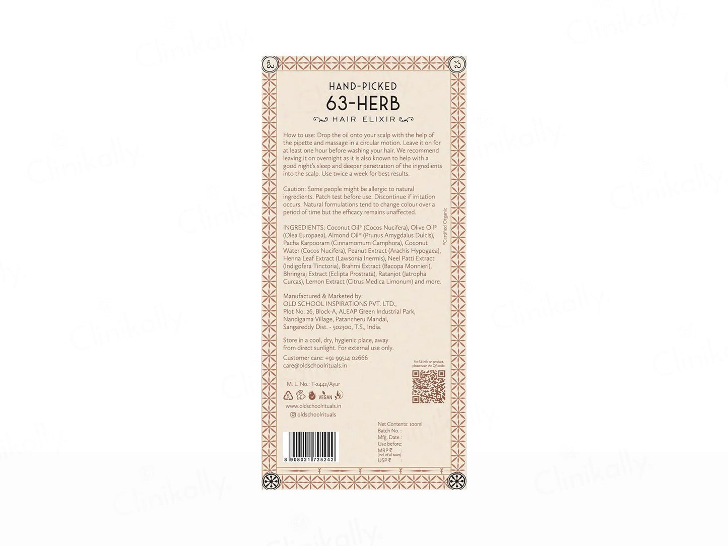 Old School Hand-Picked 63-Herb Hair Elixir