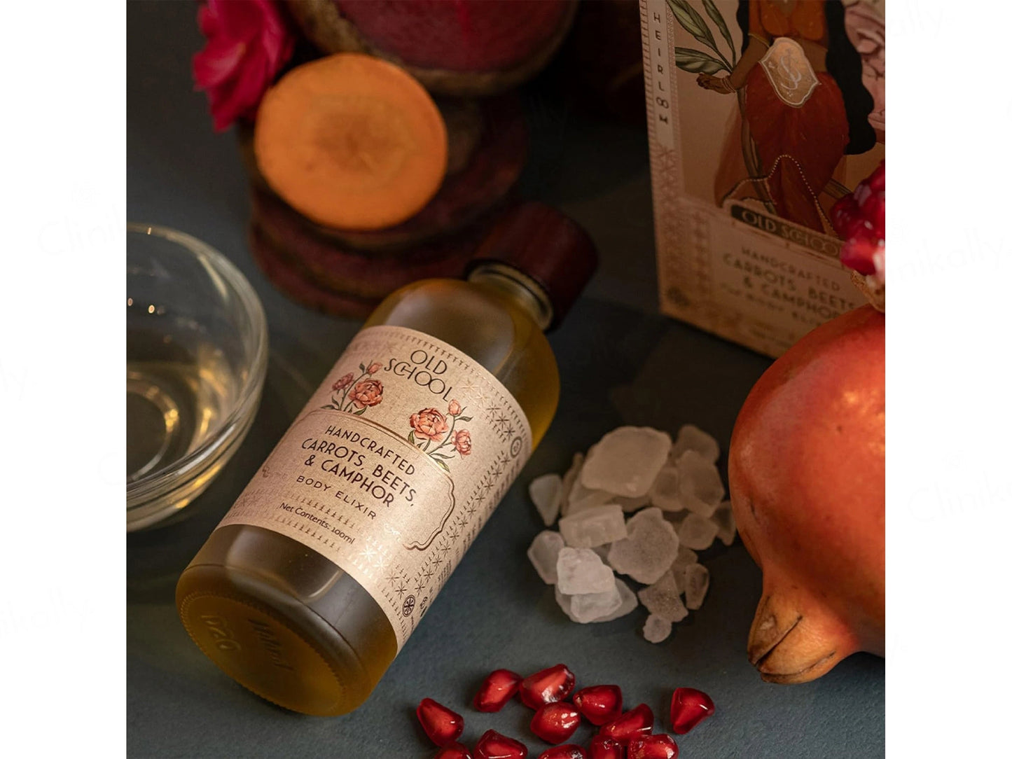 Old School Handcrafted Carrots, Beets and  Camphor Body Elixir