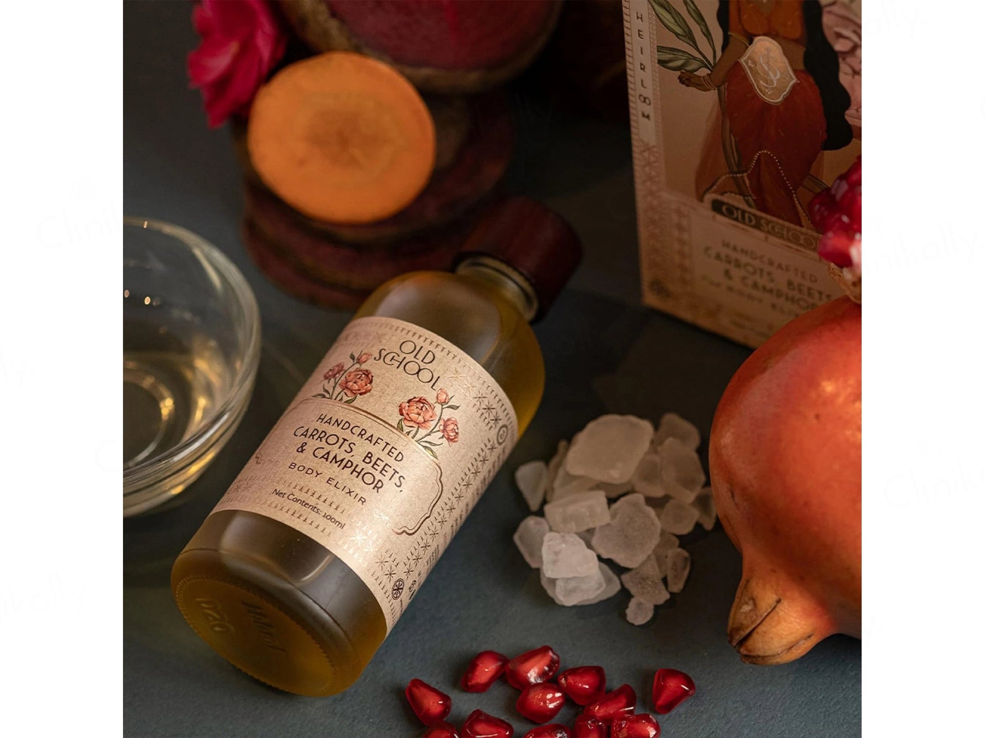 Old School Handcrafted Carrots, Beets and  Camphor Body Elixir