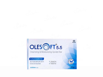 Olesoft 5.5 Cleansing and  Moisturizing Syndet Bar