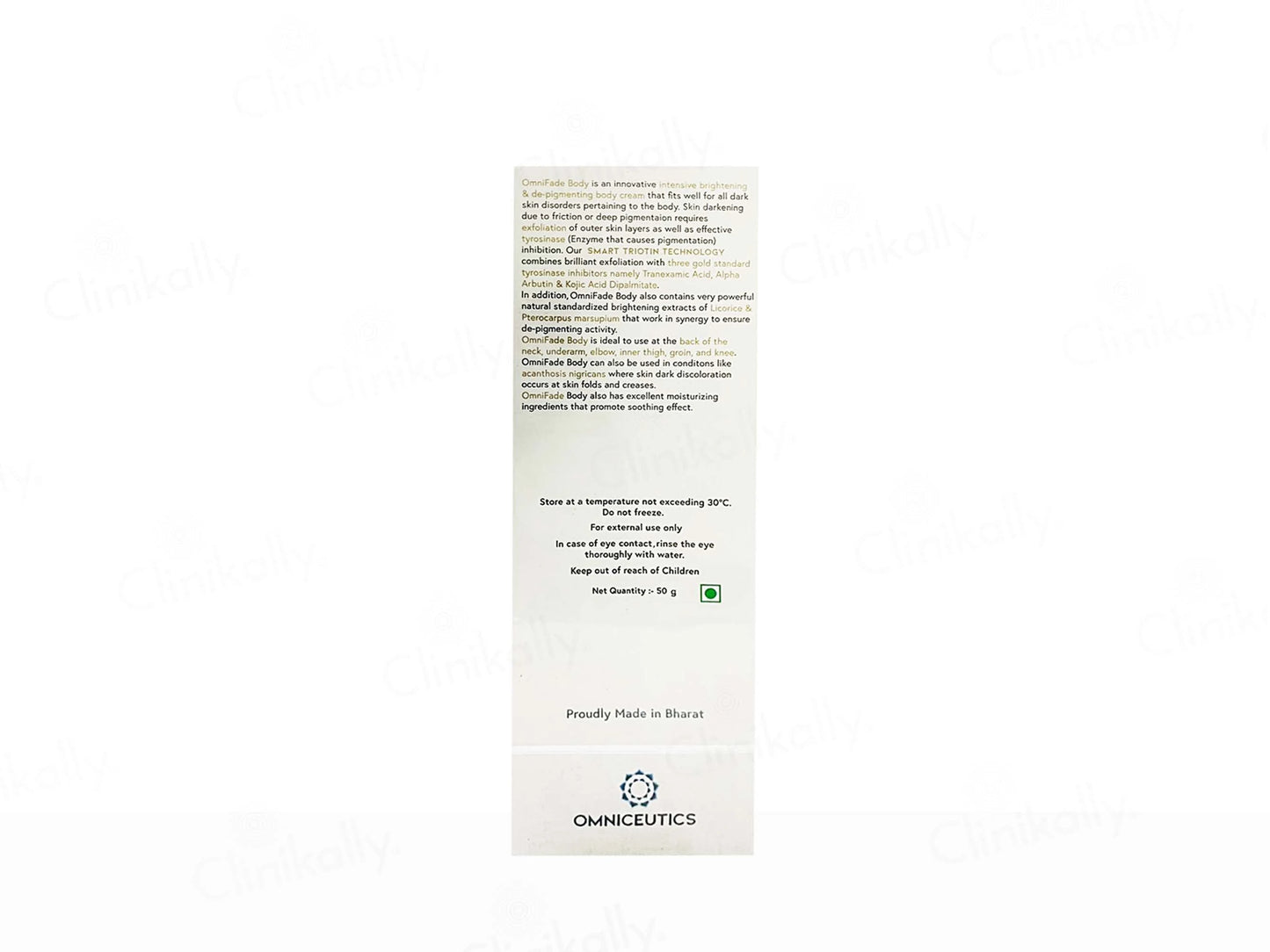 Omnifade Intensive Brightening and  Depigmenting Body Cream