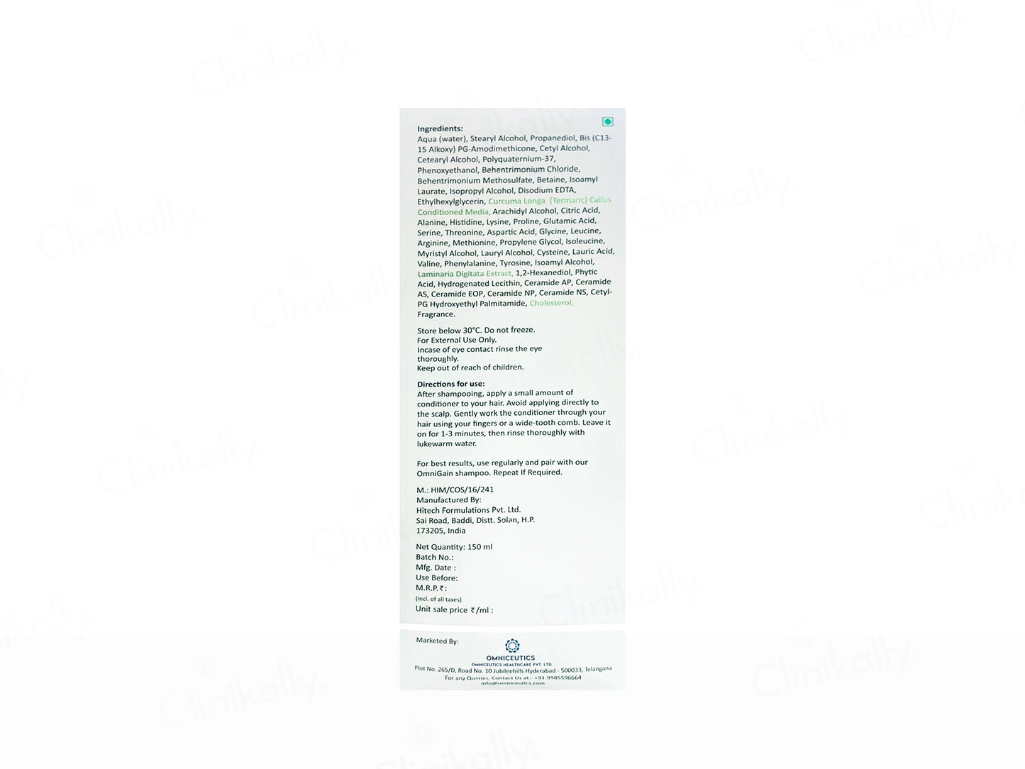 Omnigain Advanced Revitalizing and  Rebalancing Conditioner