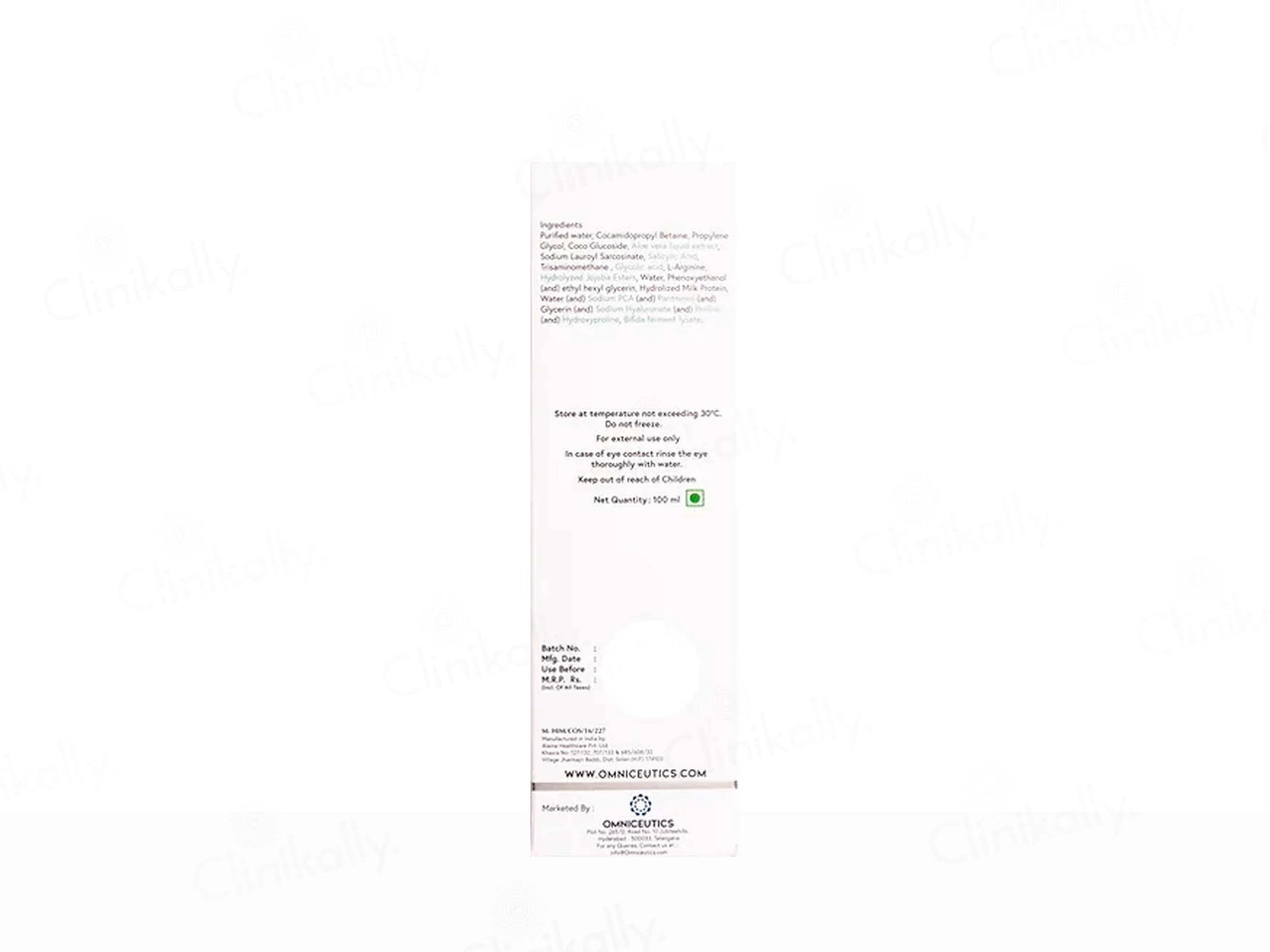 Omniklar Ultra Gentle Foaming and  Exfoliating Cleanser