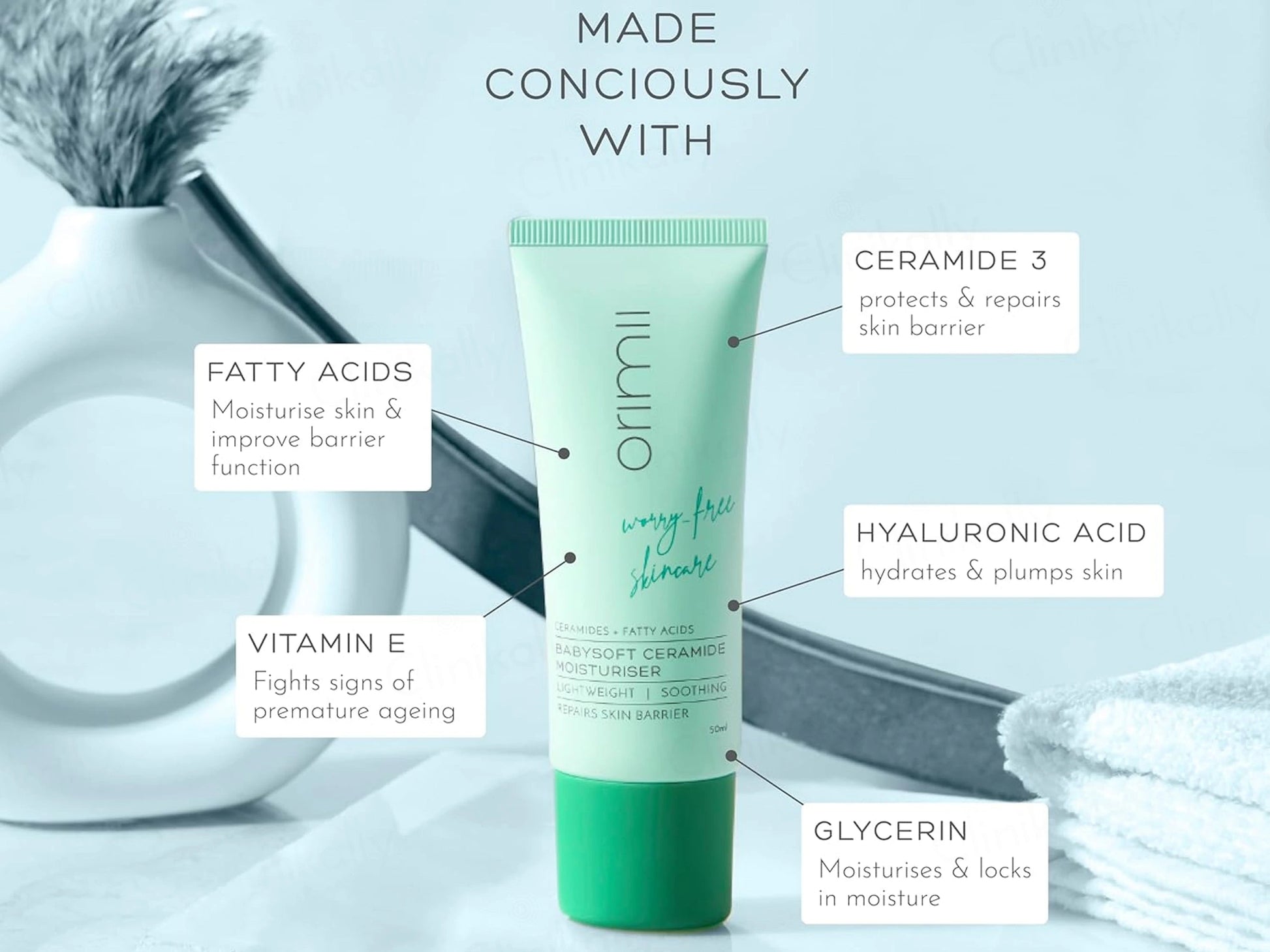 Orimii Babysoft Ceramide Lightweight Moisturiser