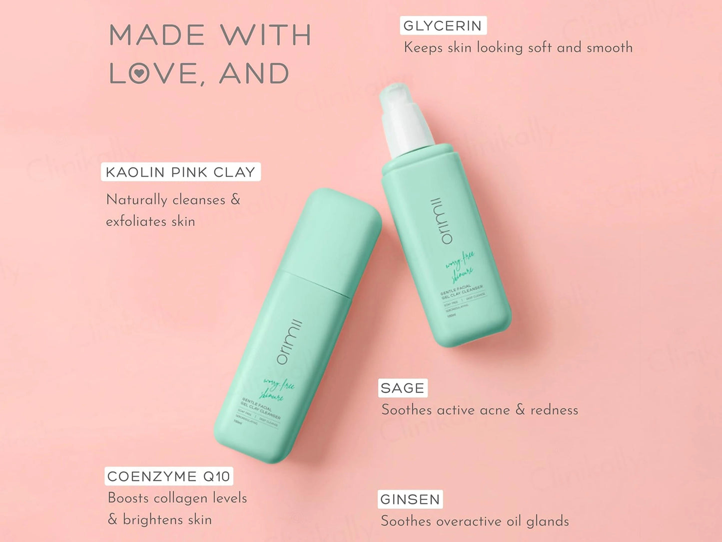 Orimii Gentle Facial Gel Clay Cleanser
