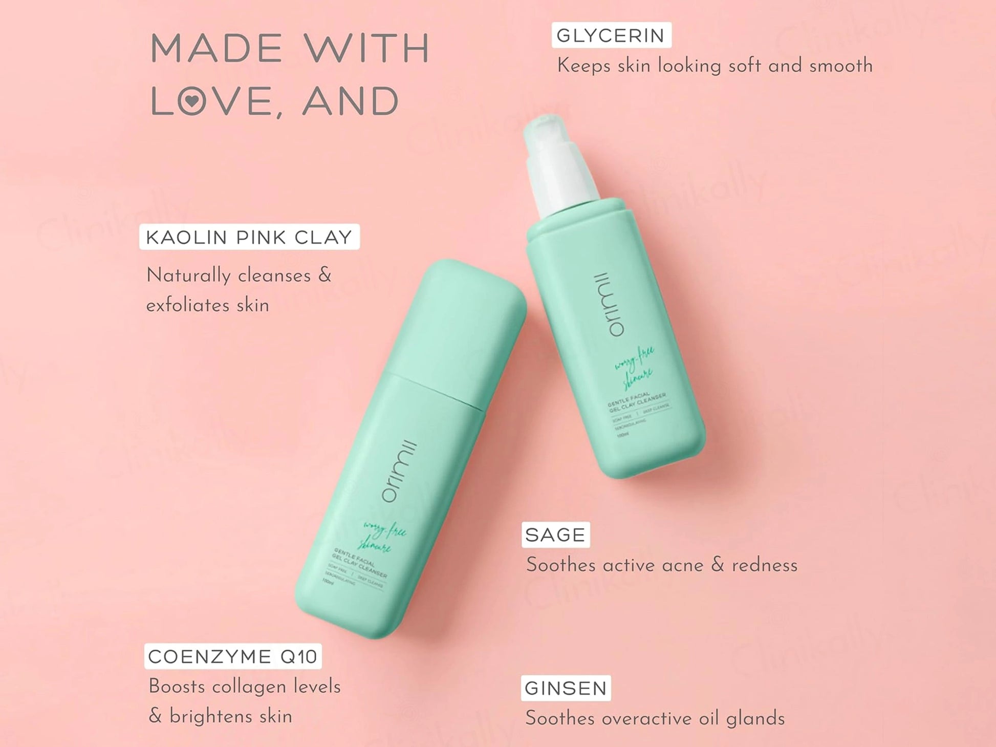 Orimii Gentle Facial Gel Clay Cleanser