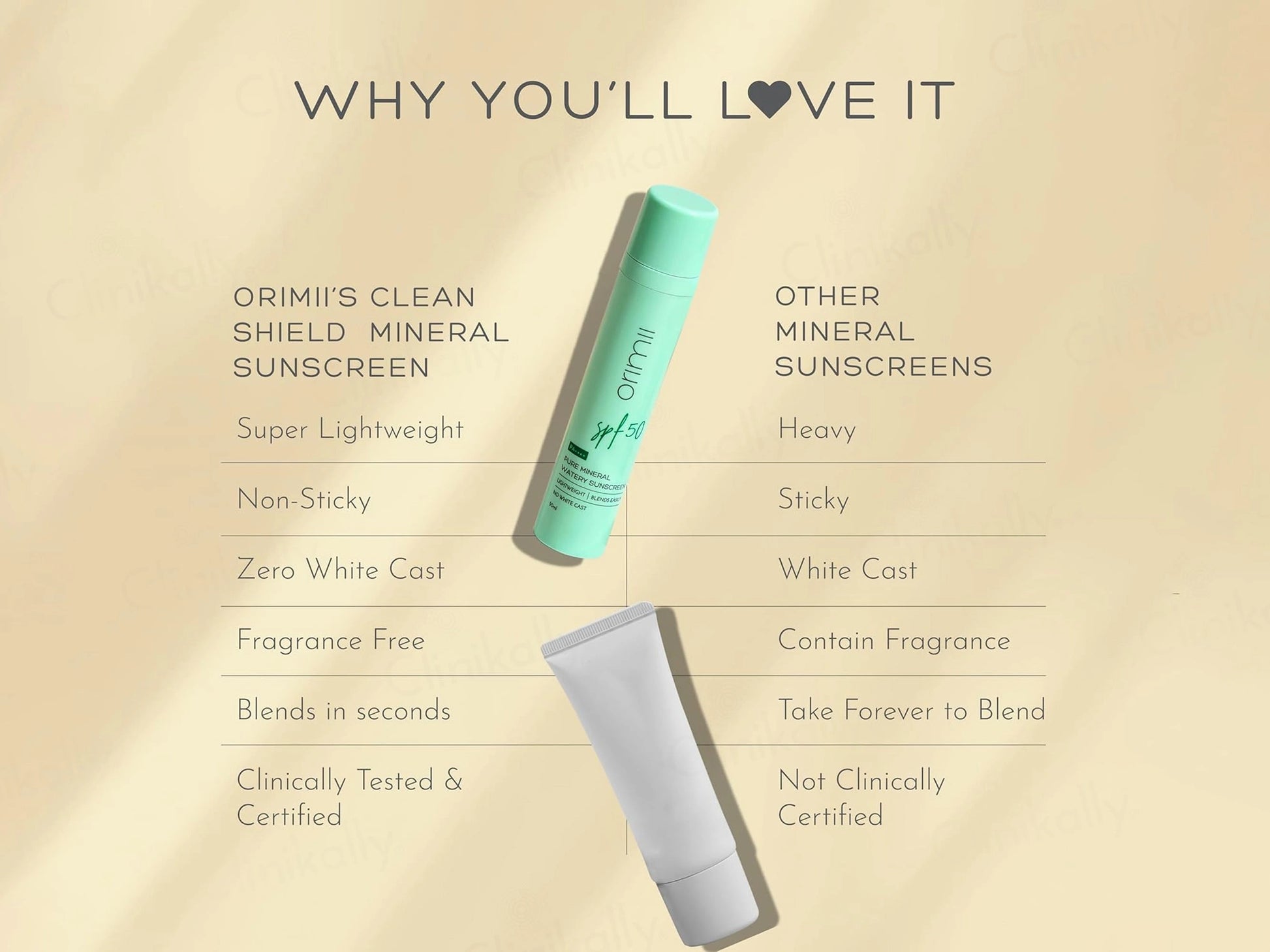 Orimii Pure Mineral Watery Sunscreen SPF 50 PA
