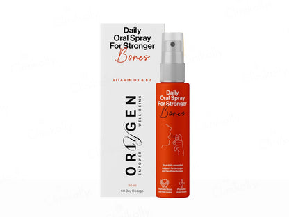 Oriygen Vitamin D3 and  K2 Daily Oral Spray - Orange Flavour