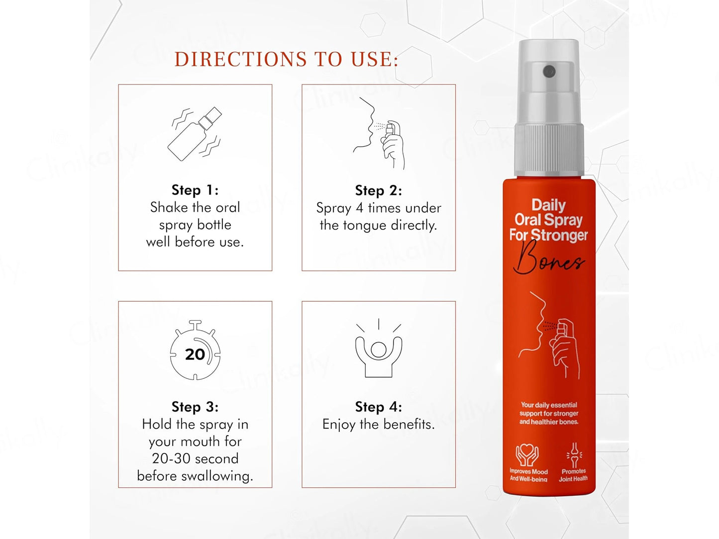 Oriygen Vitamin D3 and  K2 Daily Oral Spray - Orange Flavour