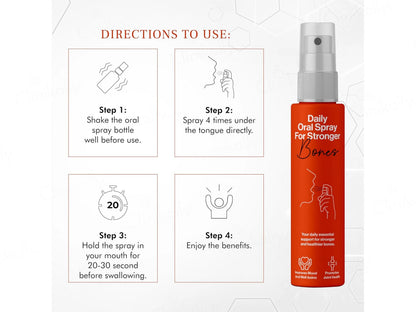 Oriygen Vitamin D3 and  K2 Daily Oral Spray - Orange Flavour