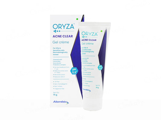 Oryza Acne Clear Gel Creme For Oily and  Sensitive Skin