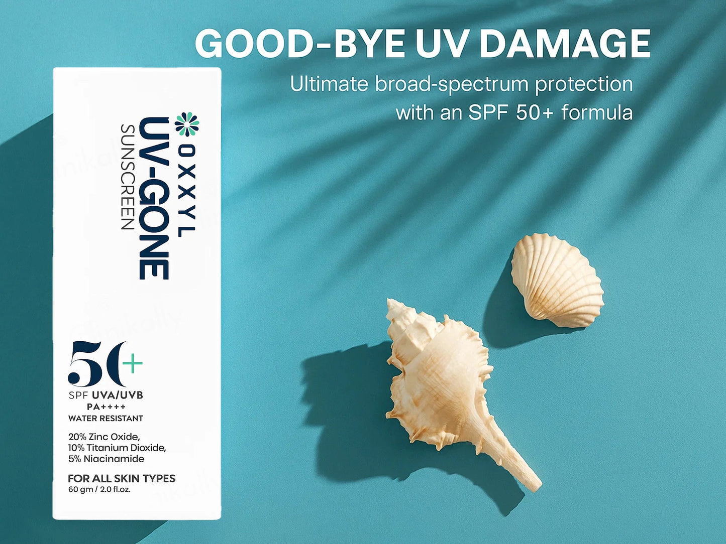 Oxxyl UV-Gone Water Resistant Sunscreen SPF 50 PA
