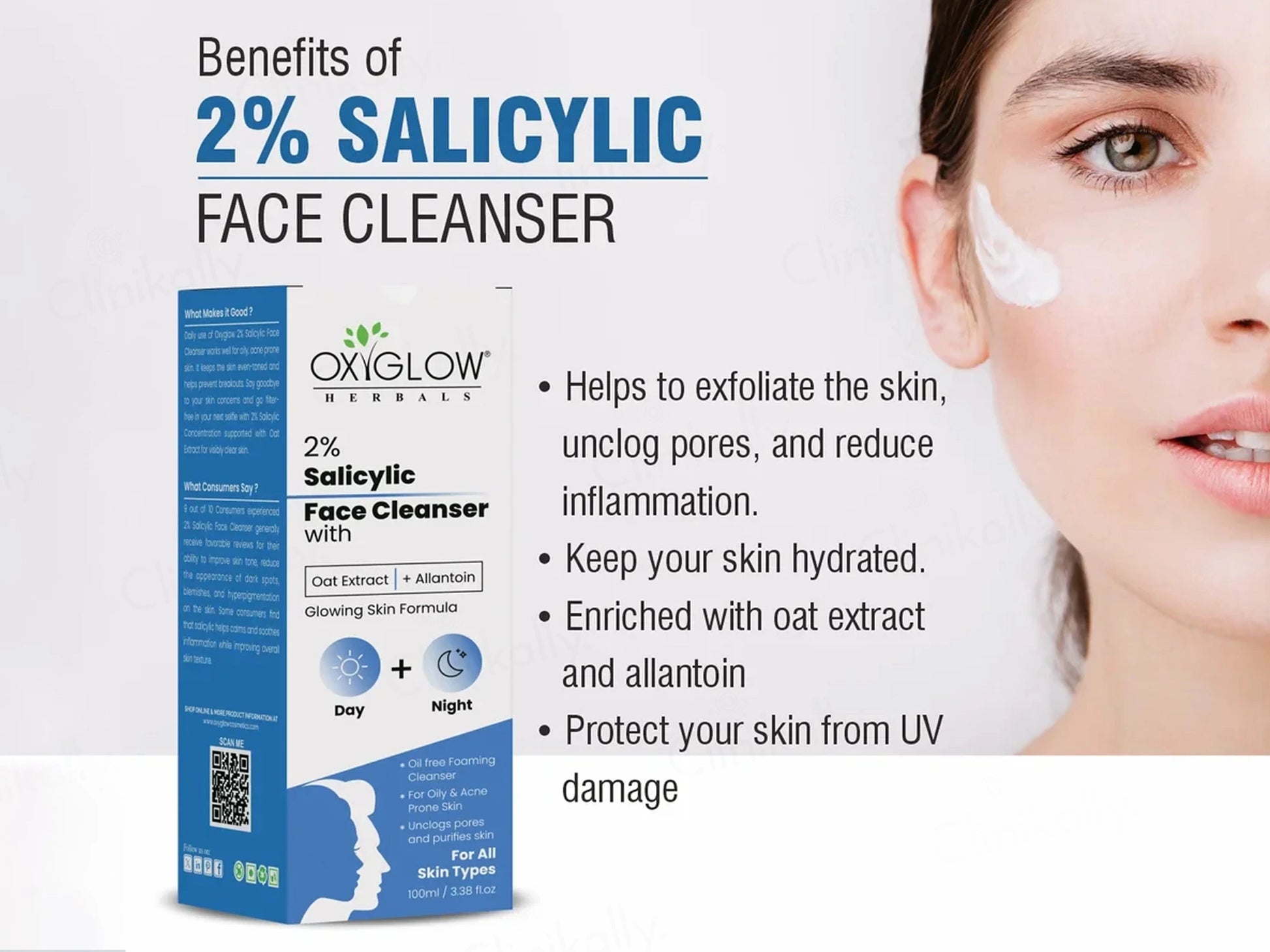 Oxyglow 2 Percent Salicylic Face Cleanser