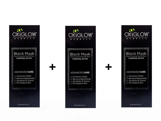 Oxyglow Charcoal Active Black Peel Off Mask