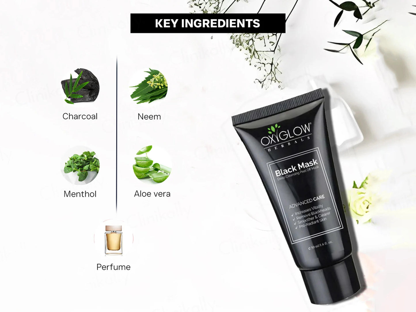 Oxyglow Charcoal Active Black Peel Off Mask