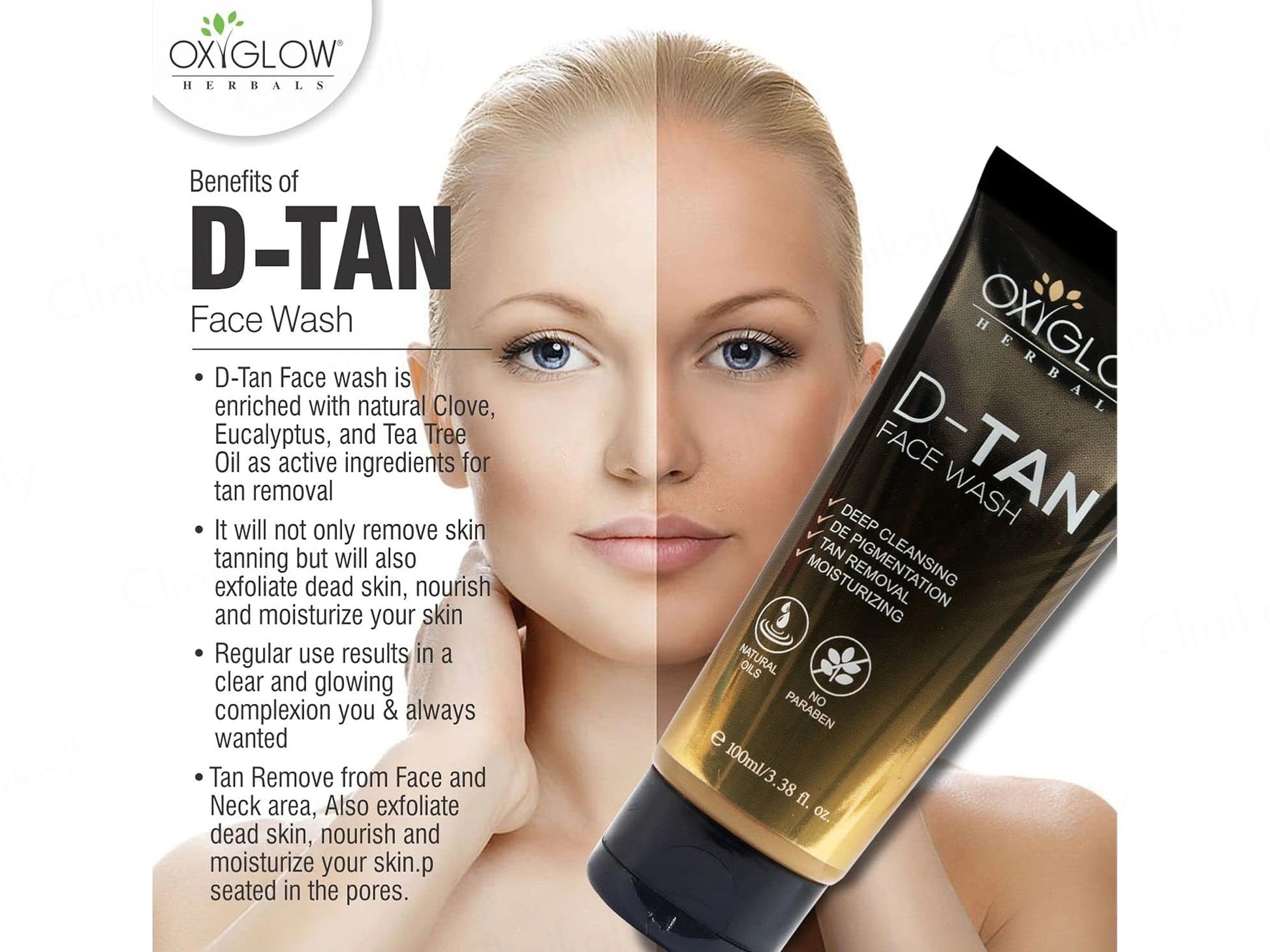 Oxyglow De-Tan Facewash