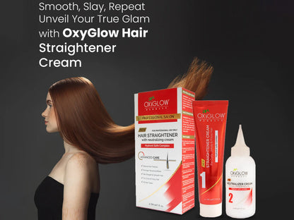 Oxyglow Professional Hair Straightener with Neutralizing Cream