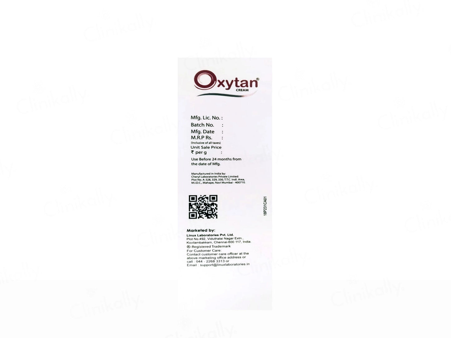 Oxytan Skin Brightening and  Lightening Cream
