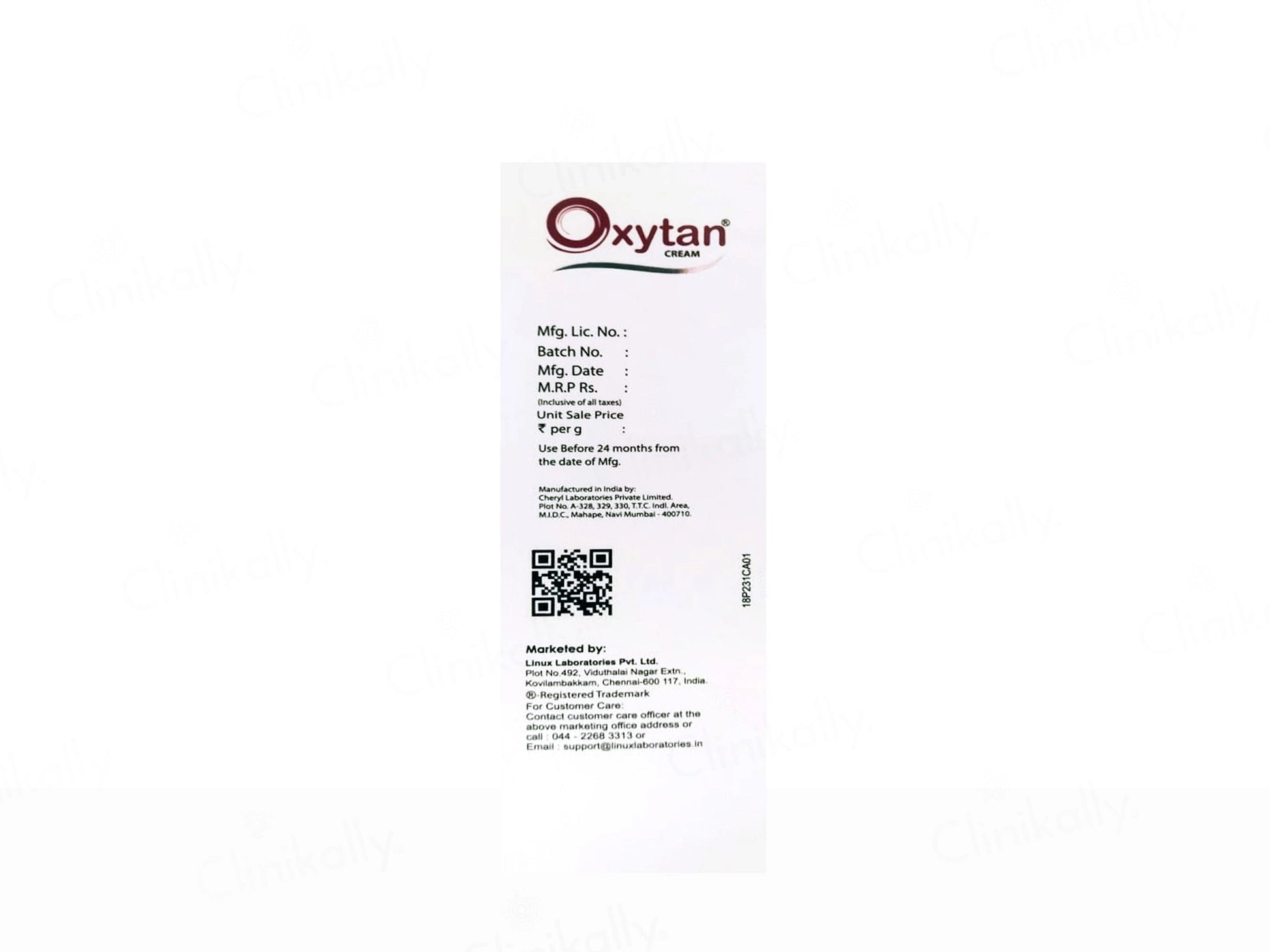 Oxytan Skin Brightening and  Lightening Cream