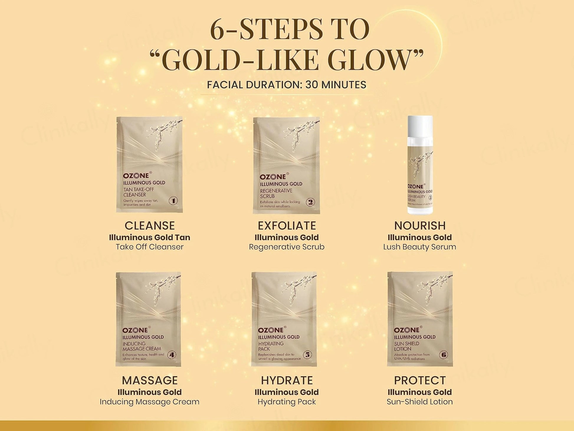 Ozone Illuminous Gold Intense Inner Radiance Kit