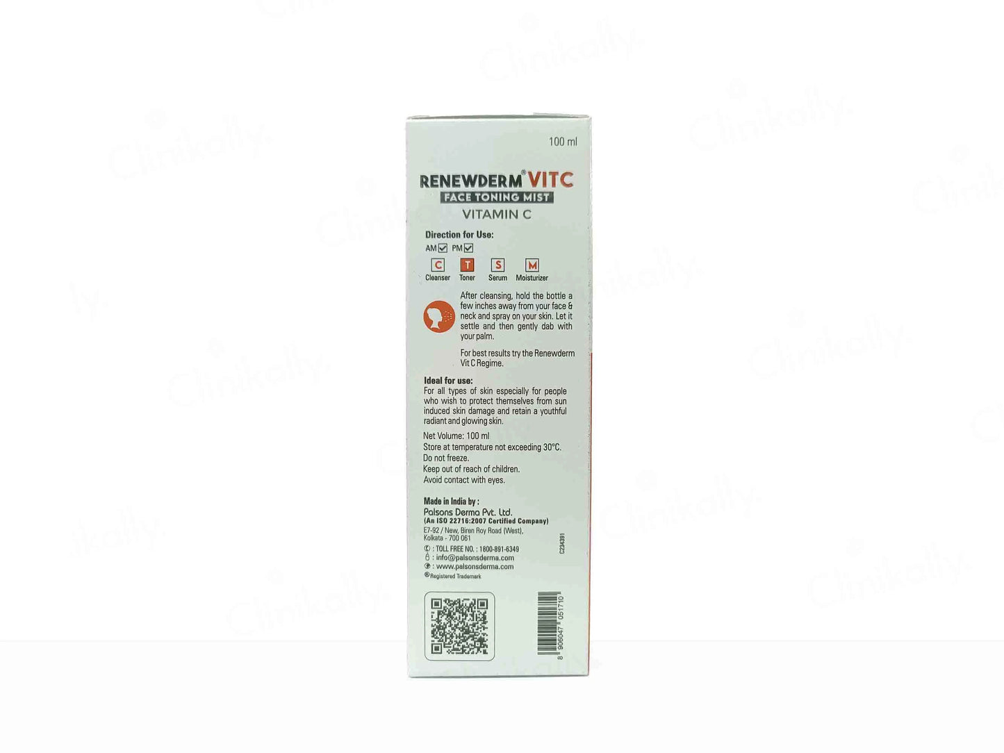 Palsons Renewderm Vit C Face Toning Mist