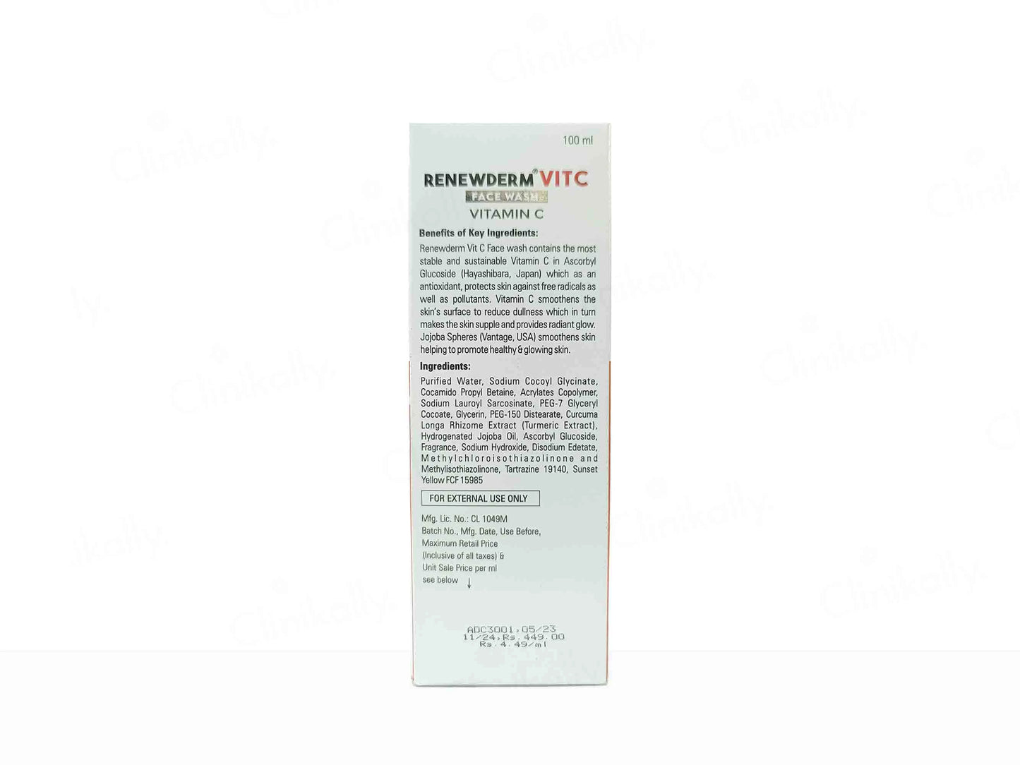 Palsons Renewderm Vit C Face Wash