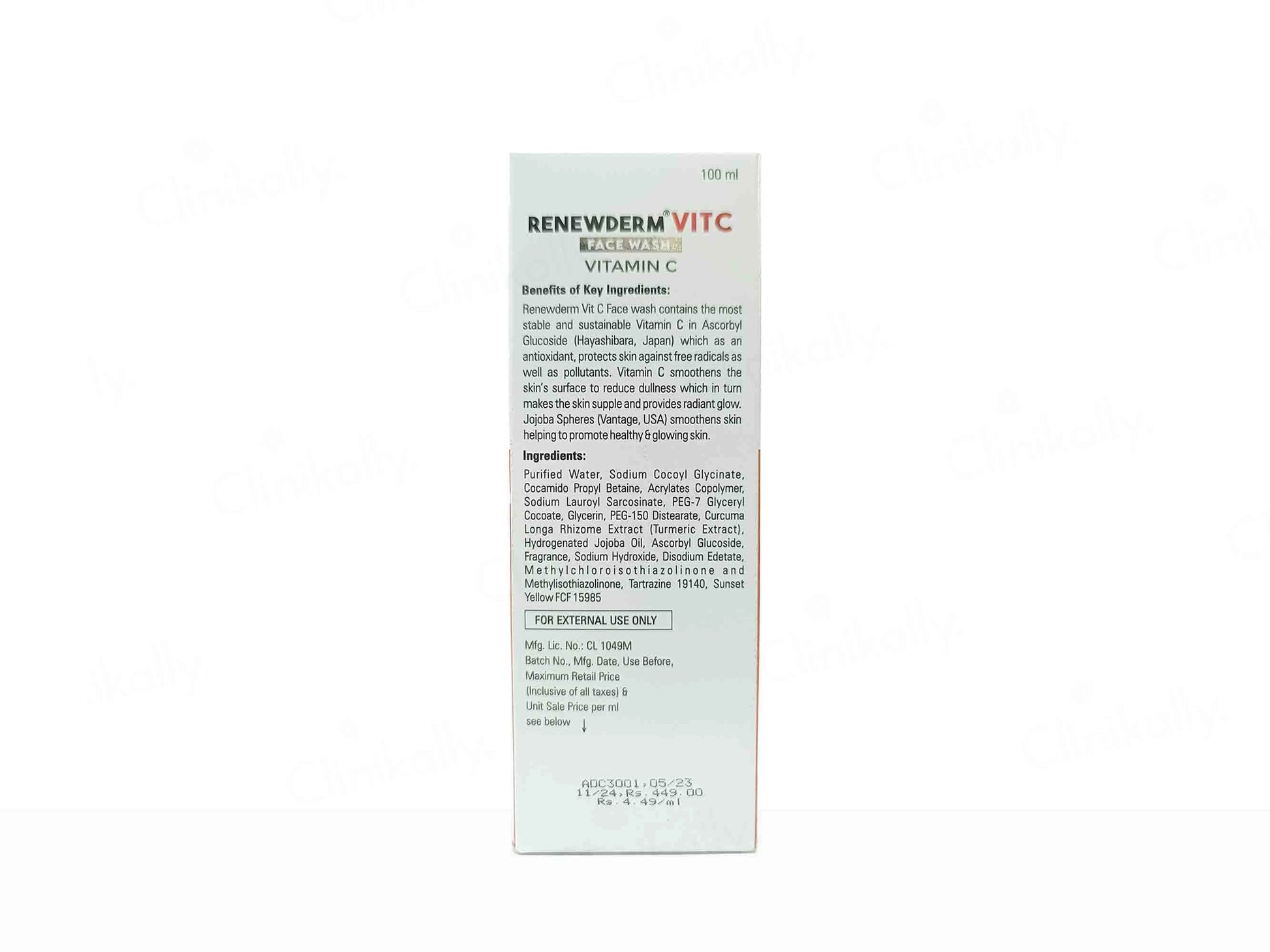 Palsons Renewderm Vit C Face Wash