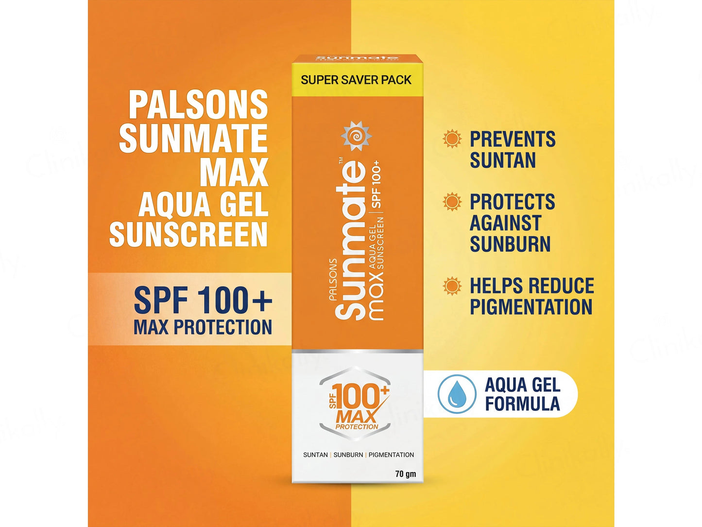 Palsons Sunmate Max Aqua Gel Sunscreen SPF 100