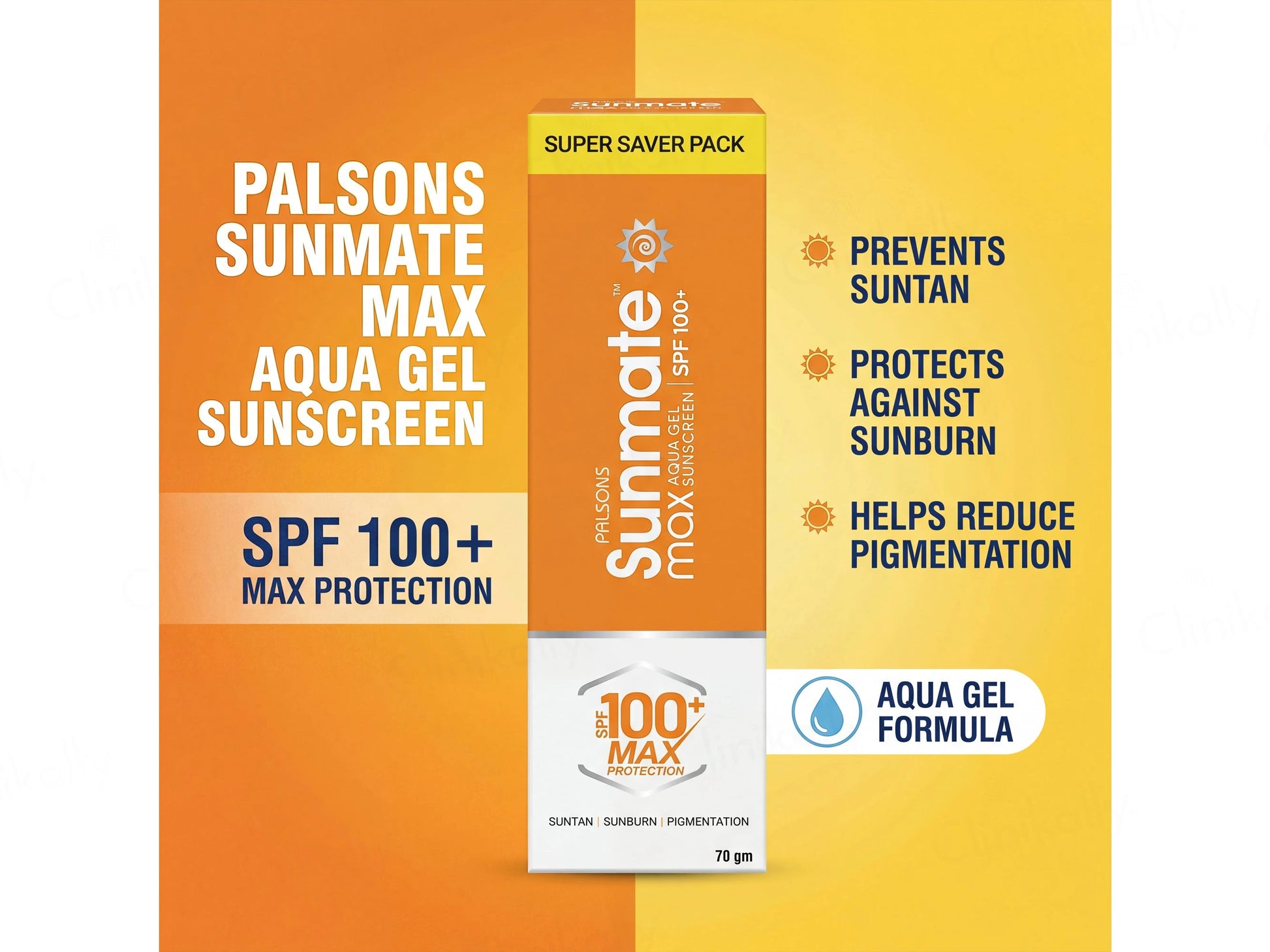 Palsons Sunmate Max Aqua Gel Sunscreen SPF 100
