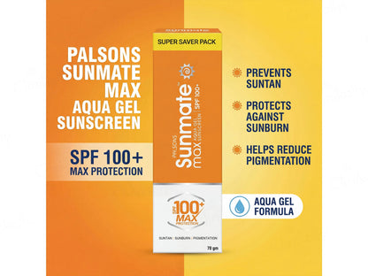 Palsons Sunmate Max Aqua Gel Sunscreen SPF 100