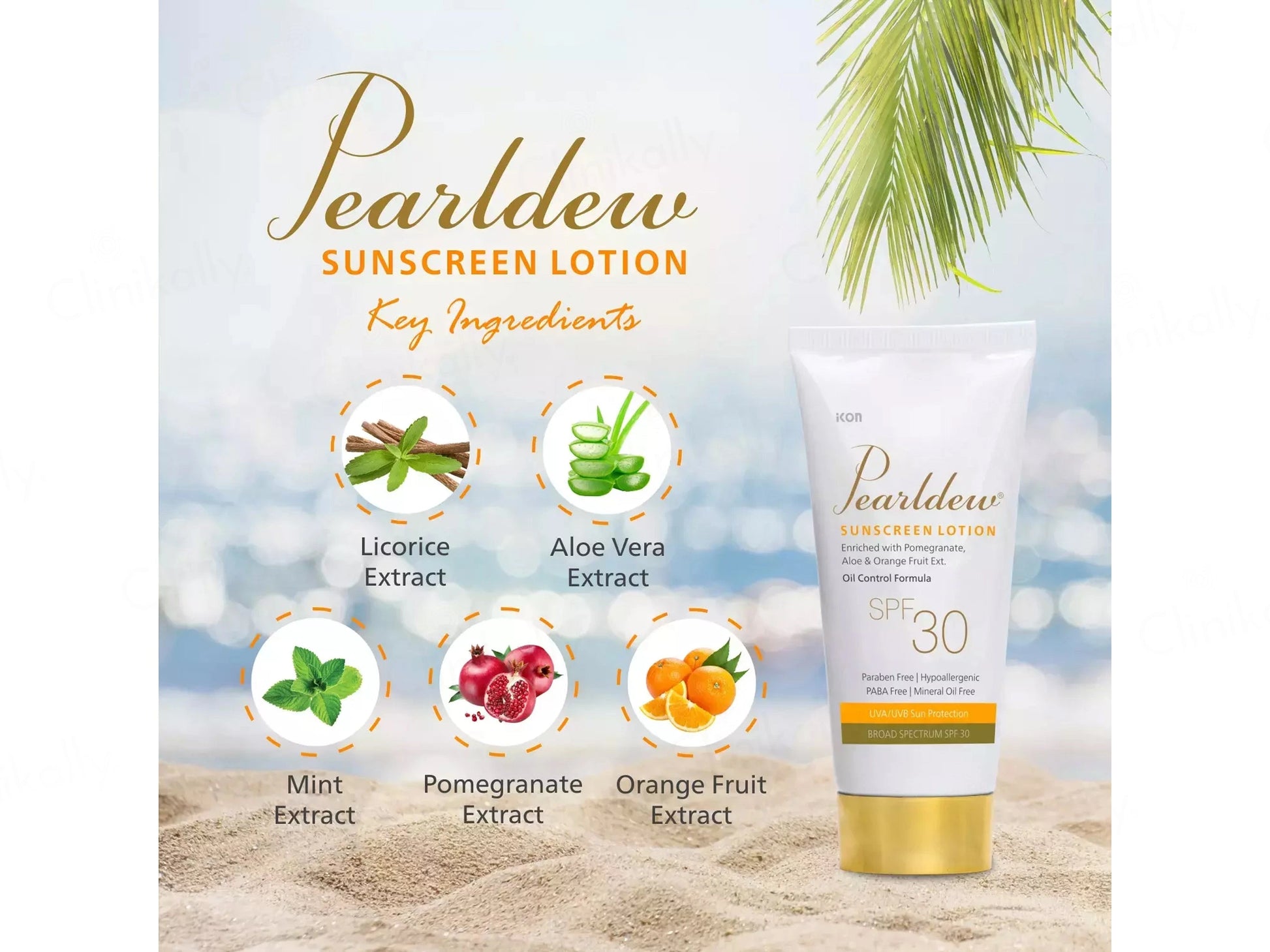 Pearldew Oil Control Sunscreen Lotion SPF 30