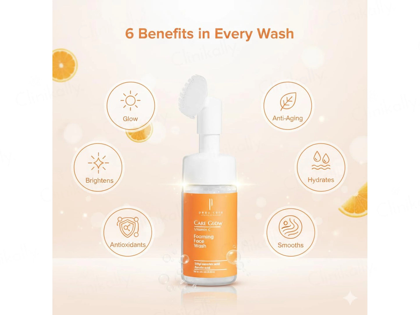 Peau Care Glow Vitamin C Foaming Face Wash