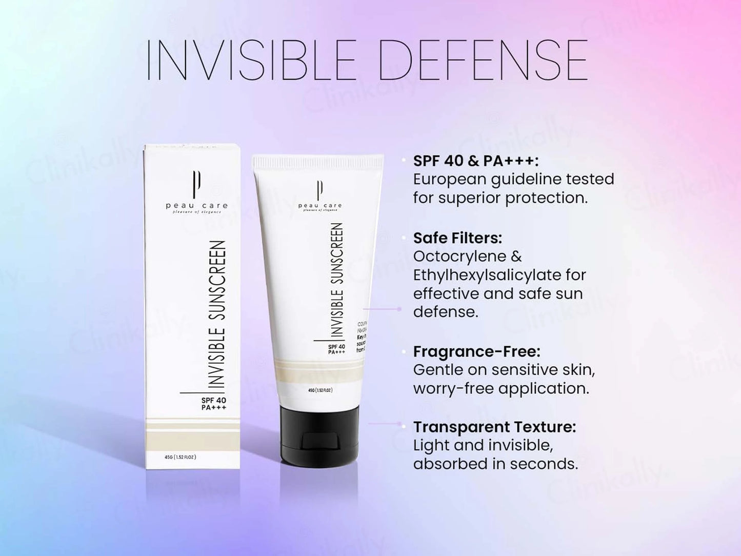 Peau Care Invisible Suncreen SPF 40 PA