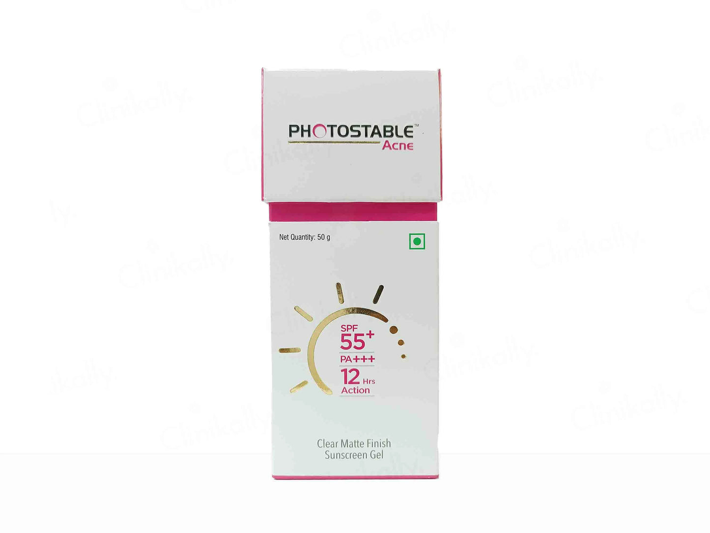 Photostable Acne Sunscreen Gel SPF 55 PA
