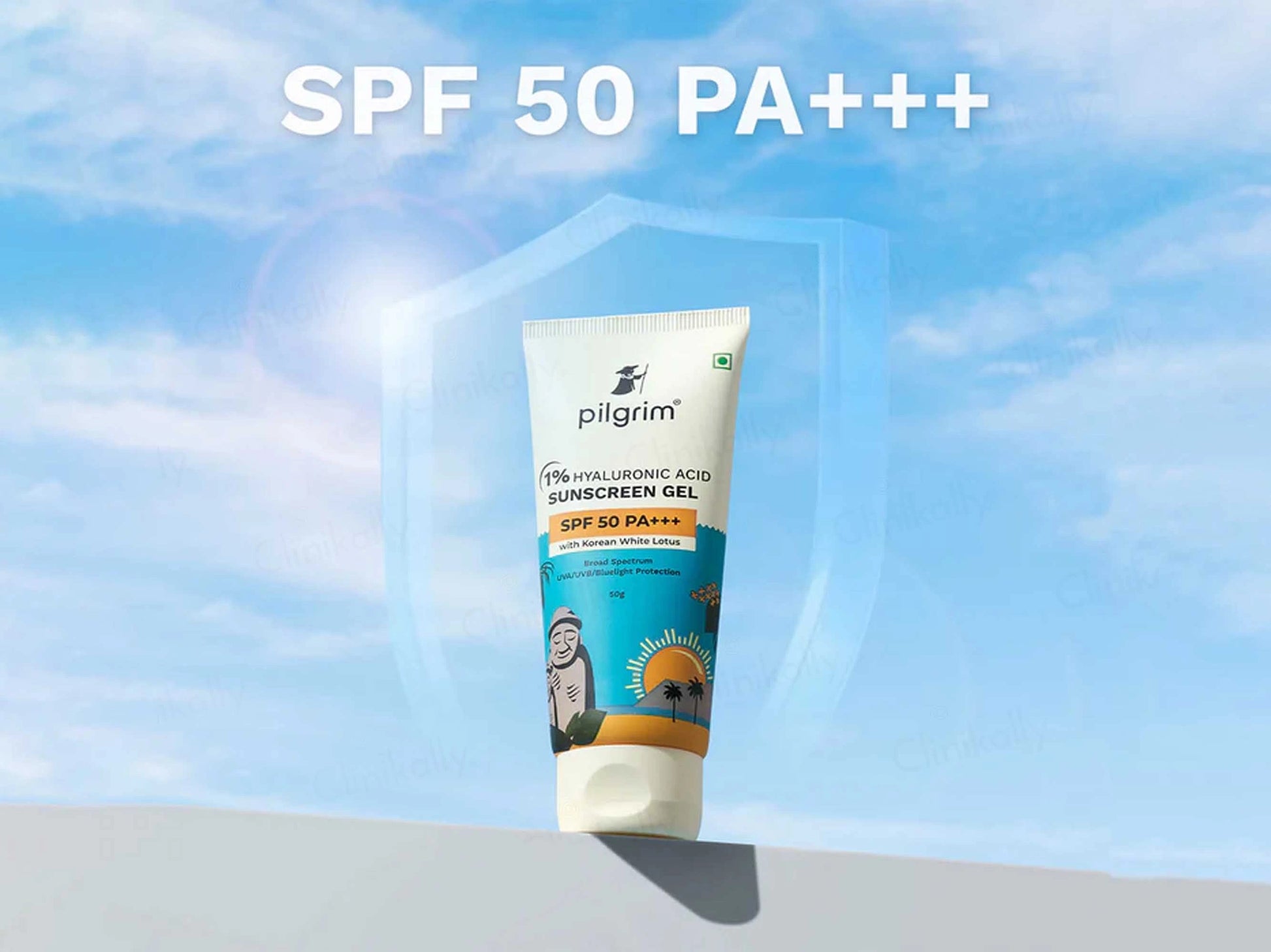 Pilgrim 1 Percent Hyaluronic Acid Sunscreen Gel SPF 50 PA